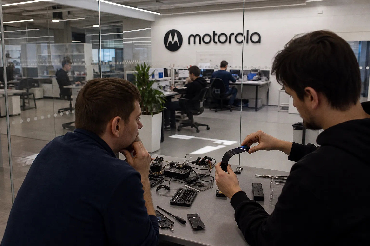 Motorola разрабатывает концепт смартфона-трансформера для ношения на запястье
